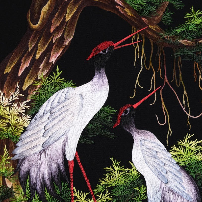 Tranh thêu tay Tùng Bách Trượng Phu – Nét nghệ thuật vượt thời gian - Ảnh 4