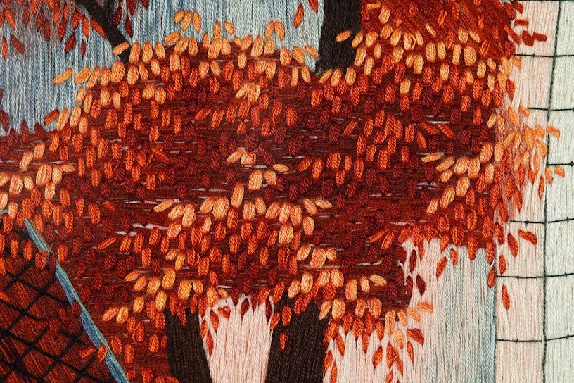 Tranh thêu tay Phố cổ Hà Nội – Khơi gợi ký ức xưa giữa lòng hiện đại - Ảnh 4