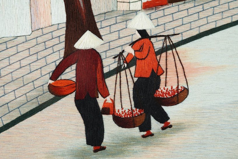 Tranh thêu tay Phố cổ Hà Nội – Khơi gợi ký ức xưa giữa lòng hiện đại - Ảnh 7