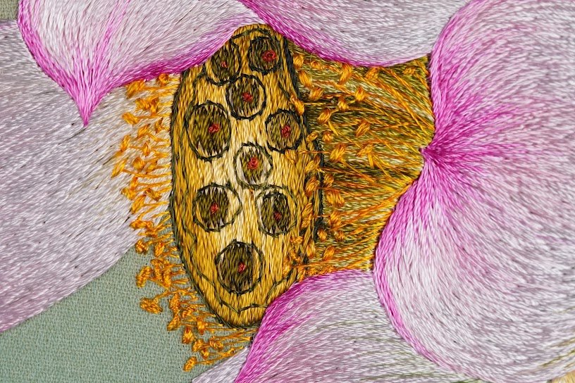 Tranh thêu tay Chữ Phúc – Phúc Lành trong Từng Đường Kim Mũi Chỉ - Ảnh 5