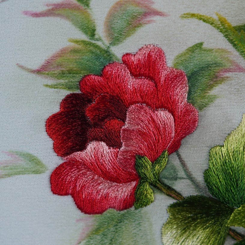 Tranh thêu tay Phu thê viên mãn - Vẻ đẹp hoàn hảo cho không gian sống - Ảnh 5