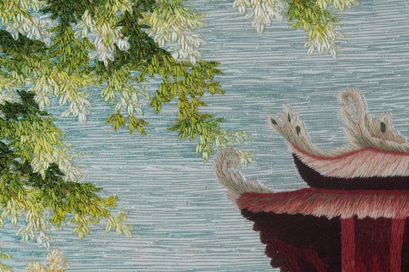 Tranh thêu tay Văn Miếu Khuê Văn Các – Khám phá nghệ thuật di sản văn hóa Việt Nam - Ảnh 5