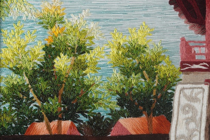 Tranh thêu tay Văn Miếu Khuê Văn Các – Khám phá nghệ thuật di sản văn hóa Việt Nam - Ảnh 3