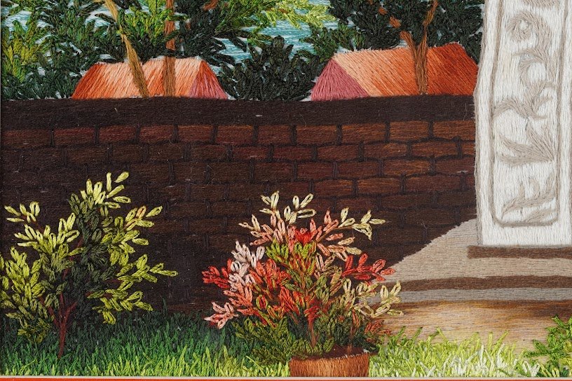 Tranh thêu tay Văn Miếu Khuê Văn Các – Khám phá nghệ thuật di sản văn hóa Việt Nam - Ảnh 2