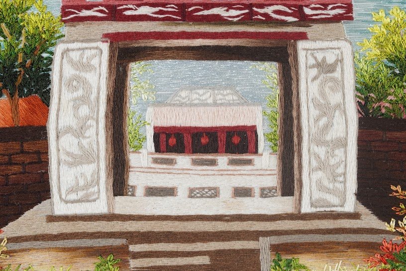 Tranh thêu tay Văn Miếu Khuê Văn Các – Khám phá nghệ thuật di sản văn hóa Việt Nam - Ảnh 6