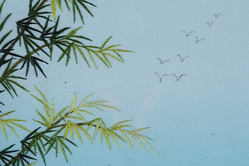 Tranh thêu tay Gánh Mạ của Mẹ – Nét nghệ thuật đầy cảm xúc từ quê hương - Ảnh 9