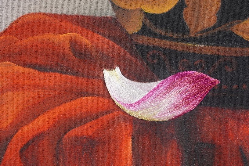 Tranh thêu tay Hoa Sen – Tinh Hoa Nghệ Thuật Từ Làng Nghề Quyến Rũ - Ảnh 8