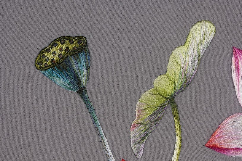 Tranh thêu tay Hoa Sen – Tinh Hoa Nghệ Thuật Từ Làng Nghề Quyến Rũ - Ảnh 9