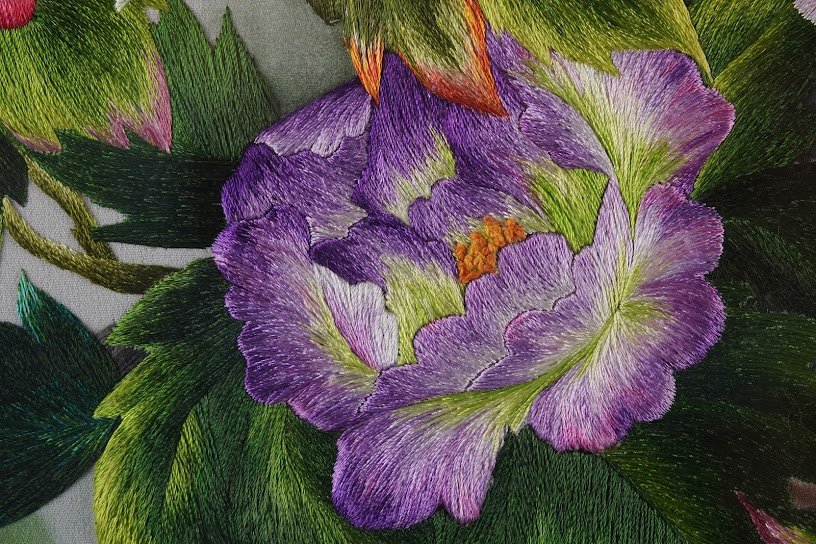 Tranh thêu tay Hoa Mẫu Đơn – Tinh Hoa Nghệ Thuật Từ Đôi Bàn Tay Khéo Léo - Ảnh 9