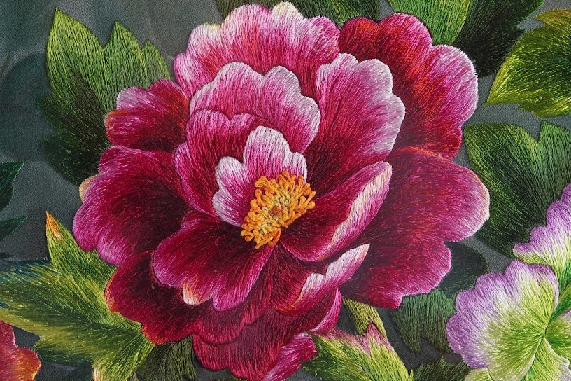 Tranh thêu tay Hoa Mẫu Đơn – Tinh Hoa Nghệ Thuật Từ Đôi Bàn Tay Khéo Léo - Ảnh 6