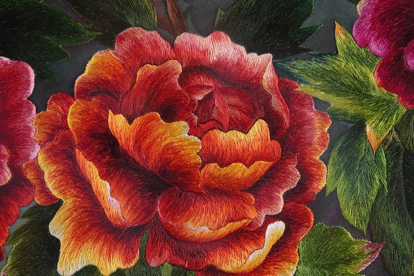 Tranh thêu tay Hoa Mẫu Đơn – Tinh Hoa Nghệ Thuật Từ Đôi Bàn Tay Khéo Léo - Ảnh 7