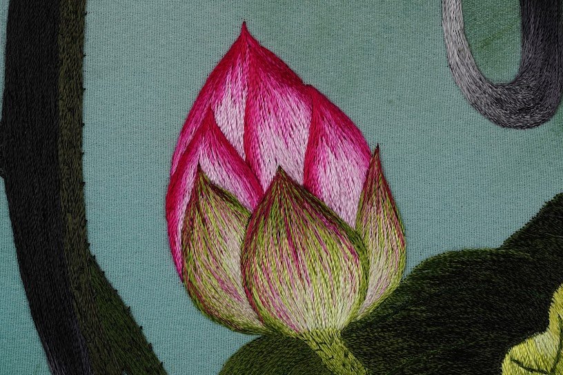 Tranh thêu tay Chữ Tâm – Khơi nguồn tinh thần đẹp cho ngôi nhà bạn - Ảnh 3