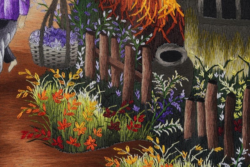 Tranh thêu tay Phong cảnh Quê Hương – Vẻ Đẹp Tinh Tế Qua Từng Đường Kim Mũi Chỉ - Ảnh 8