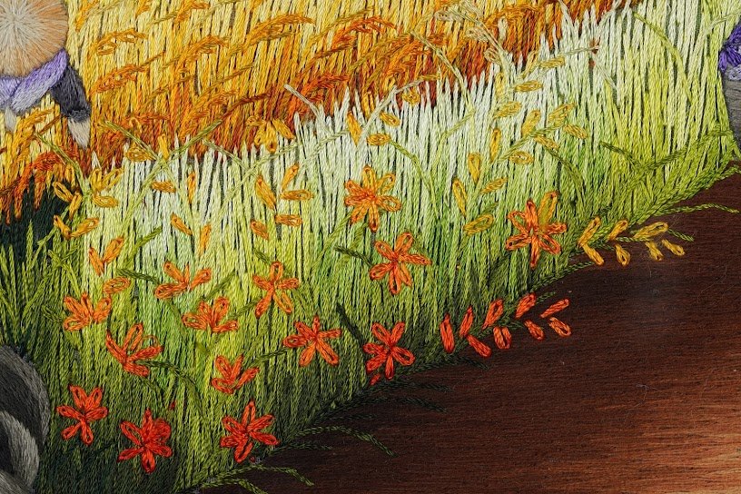 Tranh thêu tay Phong cảnh Quê Hương – Vẻ Đẹp Tinh Tế Qua Từng Đường Kim Mũi Chỉ - Ảnh 3