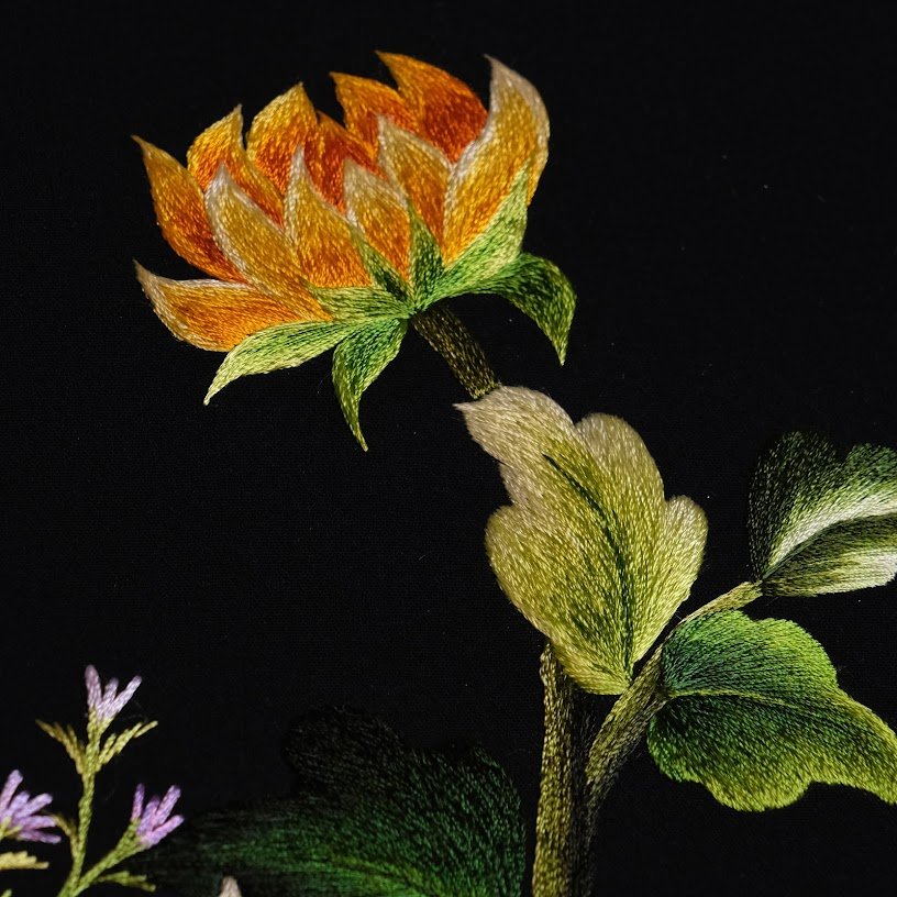 Tranh thêu tay Hoa Hướng Dương – Sắc Vàng Rực Rỡ Quyến Rũ Mọi Ánh Nhìn - Ảnh 4