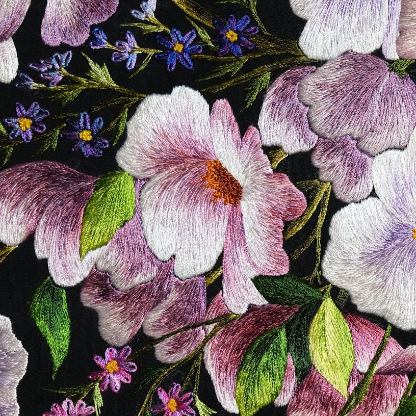 Tranh thêu tay Hoa Phlox – Nét Đẹp Mộc Mạc Kiêu Sa - Ảnh 2