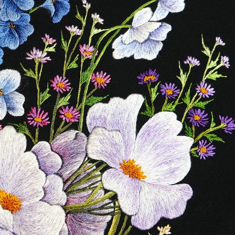 Tranh thêu tay Hoa Phlox – Nét Đẹp Mộc Mạc Kiêu Sa - Ảnh 4