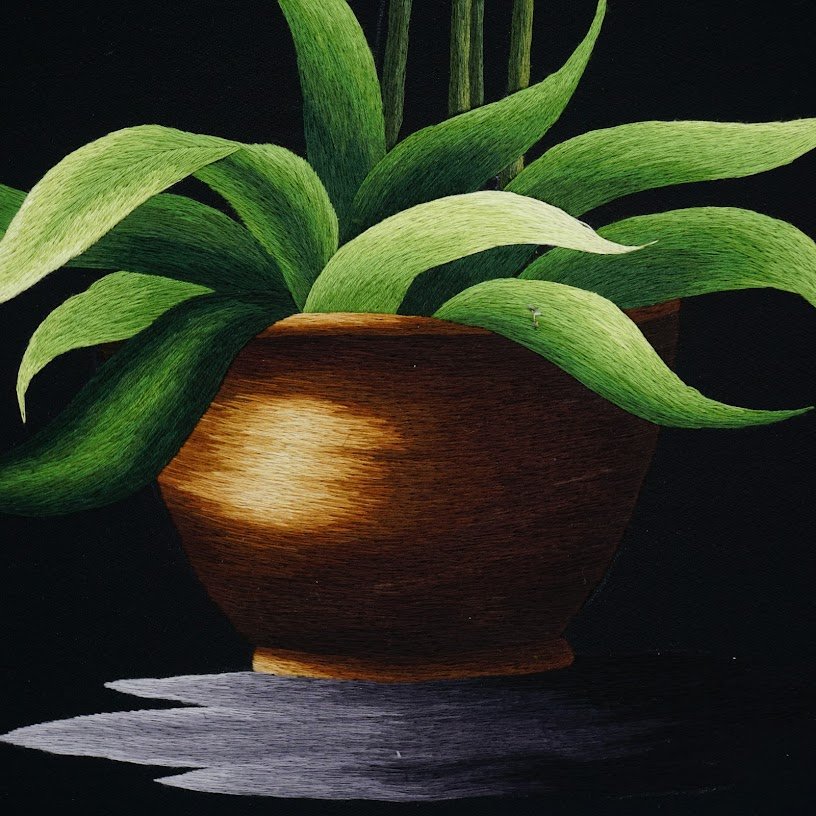 Tranh thêu tay Hoa Địa Lan – Vẻ đẹp tinh tế từ từng mũi thêu - Ảnh 7