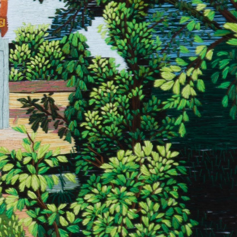 Tranh thêu tay Văn Miếu Khêu Văn Các – Tinh hoa nghệ thuật dân gian Việt Nam - Ảnh 4