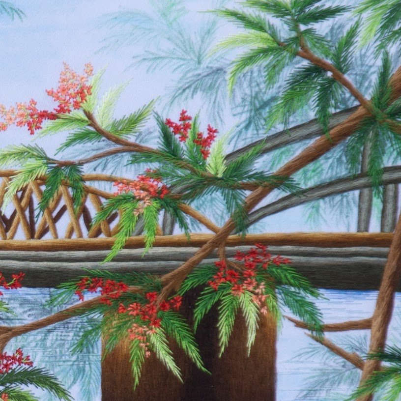 Tranh thêu tay Cầu Trường Tiền – Ngắm Vẻ Đẹp Vĩnh Cửu Của Huế Qua Từng Đường Kim - Ảnh 5