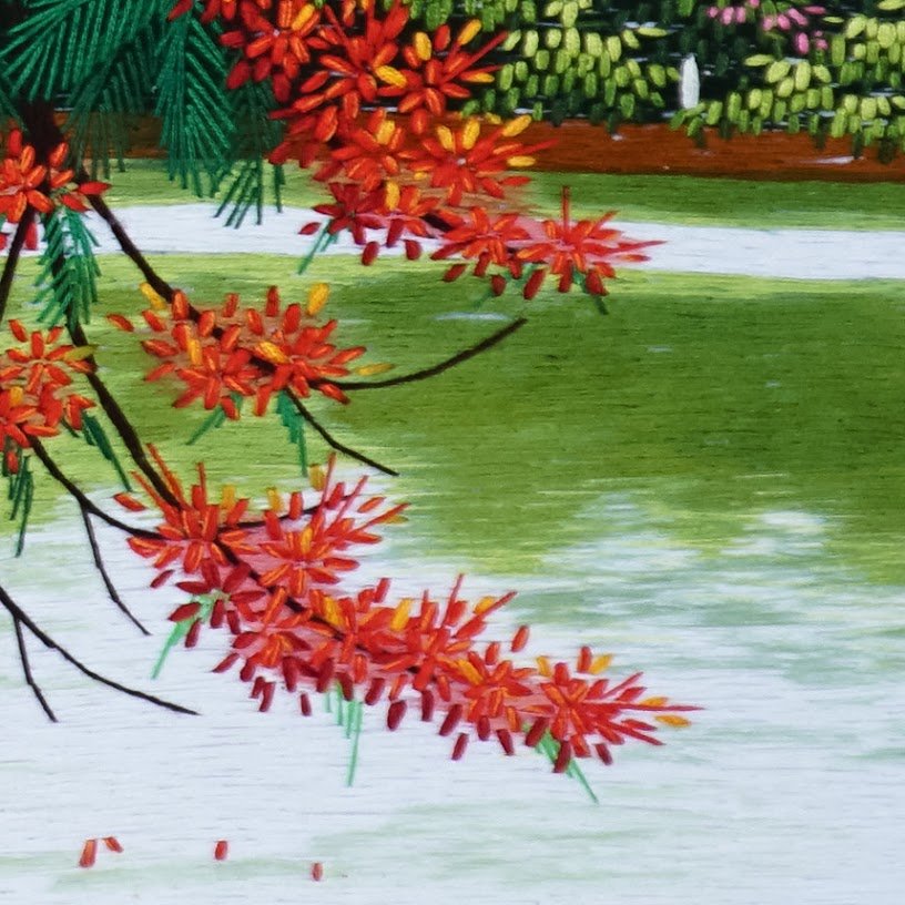 Tranh thêu tay Hồ Gươm Hà Nội – Tuyệt tác nghệ thuật nơi phong cảnh Việt Nam - Ảnh 6