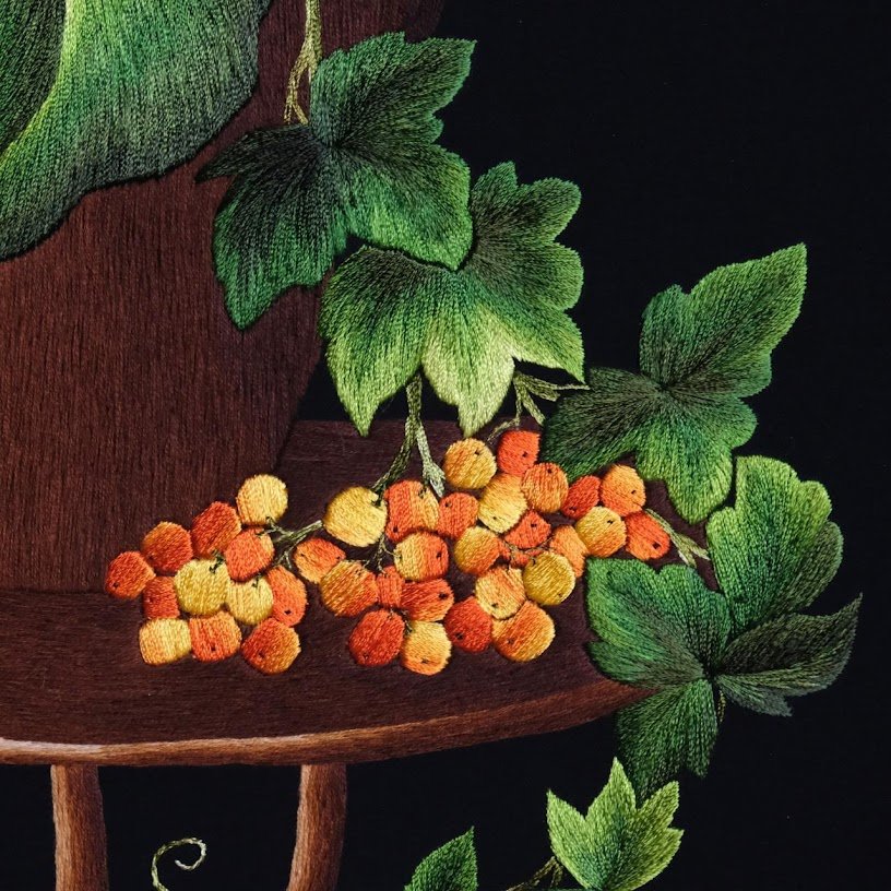 Tranh thêu tay Hoa Hướng Dương – Sắc vàng rực rỡ trên nền vải tinh tế - Ảnh 3