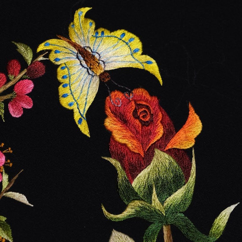 Tranh thêu tay Hoa Mẫu Đơn – Thổi hồn sắc màu cho không gian sống - Ảnh 5