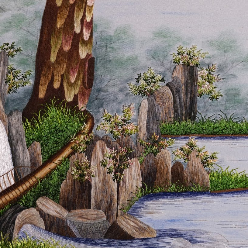 Tranh thêu tay Thuận Buồm Xuôi Gió – Ngọt Ngào Nghệ Thuật Từng Đường Kim Mũi Chỉ - Ảnh 5