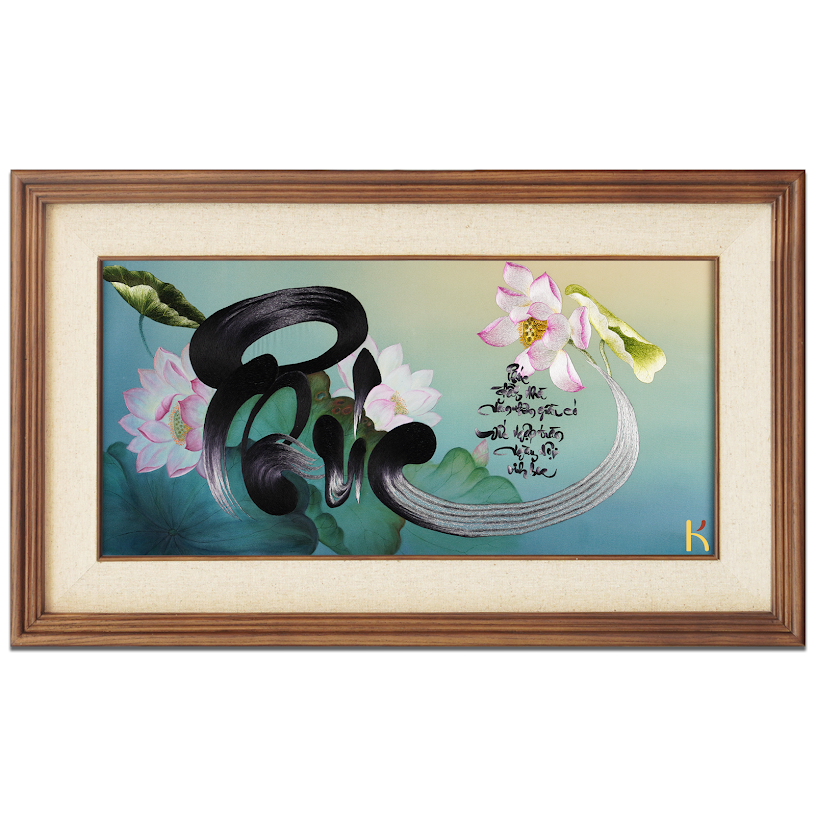 Tranh thêu tay Chữ Phúc – Phúc Lành trong Từng Đường Kim Mũi Chỉ