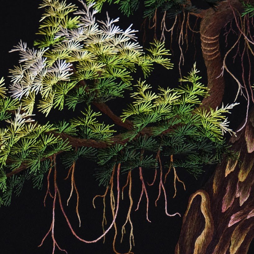 Tranh thêu tay Tùng Bách Trượng Phu – Nét nghệ thuật vượt thời gian - Ảnh 2