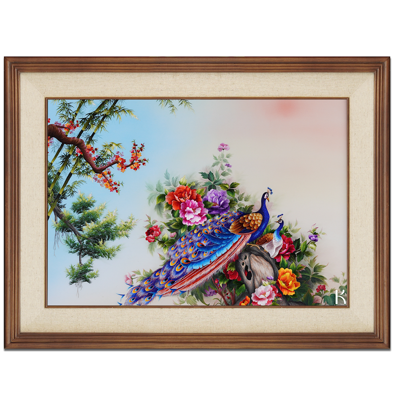 Tranh thêu tay Phu thê viên mãn - Vẻ đẹp hoàn hảo cho không gian sống