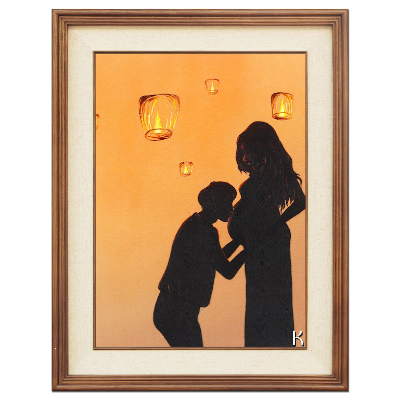 Tranh thêu tay Hạnh Phúc Đong Đầy – Gửi trọn yêu thương trong từng mũi chỉ