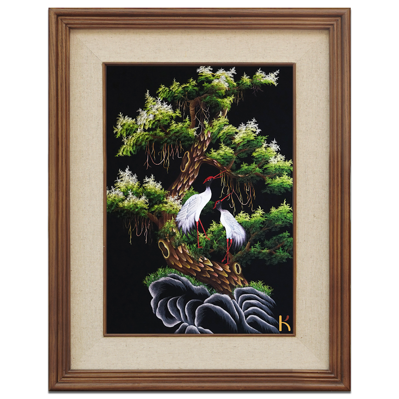 Tranh thêu tay Tùng Bách Trượng Phu – Nét nghệ thuật vượt thời gian