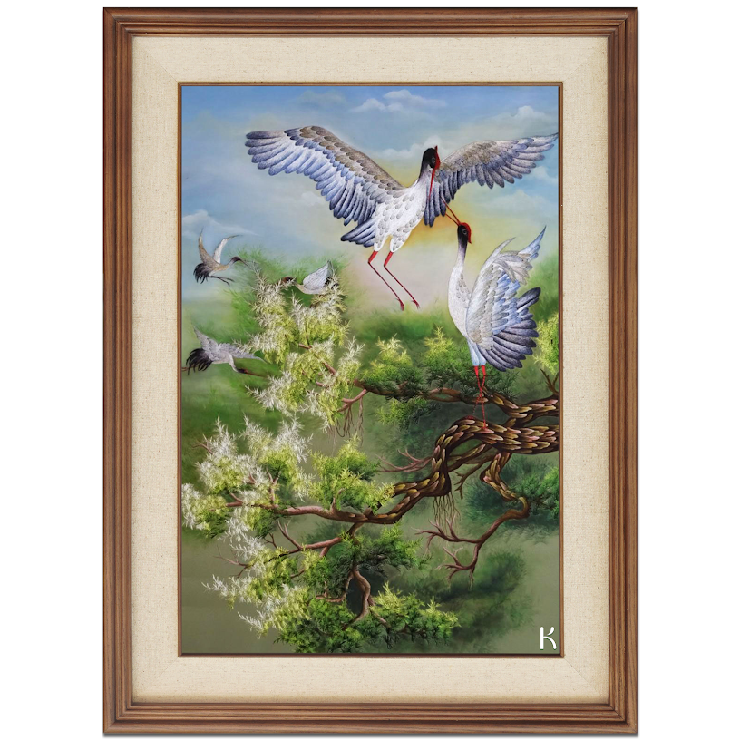 Tranh thêu tay Vũ Điệu Bình Minh – Khơi Sắc Tinh Khôi - Tăng Phúc Không Gian Sống